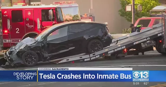 Tesla involved in Sacramento crash that injured more than a dozen registered to rental company