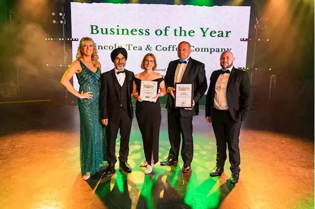 The Lincoln Tea & Coffee Company win Business of the Year at Lincolnshire Business Excellence Awards 2023