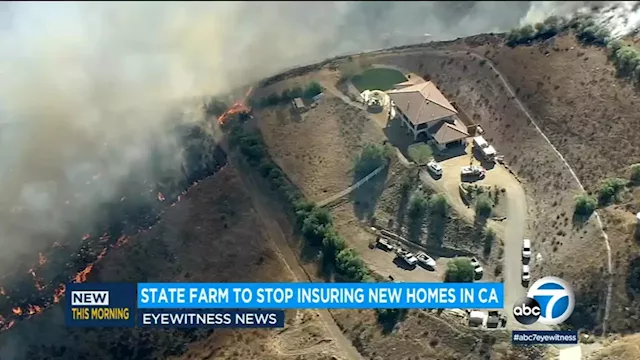 State Farm will no longer insure new homes in California, company says