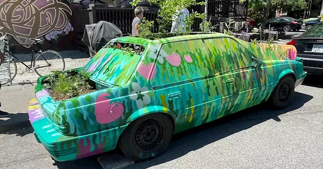 People in Toronto worried as famous Kensington Market garden car gets towed away