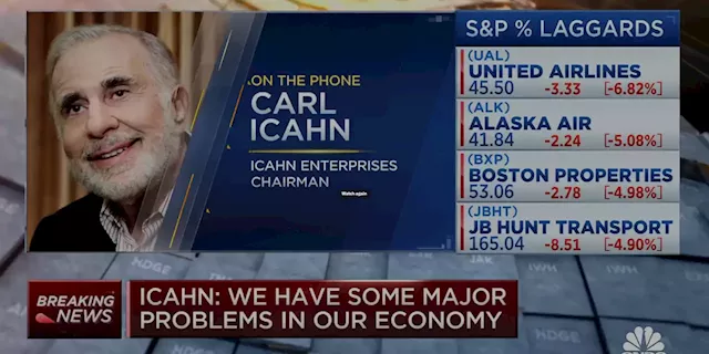 Icahn Enterprises’ stock slides another 20% to put additional $2.6 billion of market cap at risk