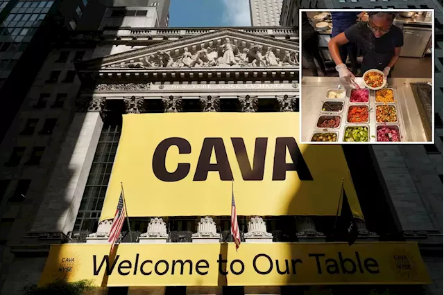 Cava restaurant chain soars in stock market debut, hits $4.7B valuation