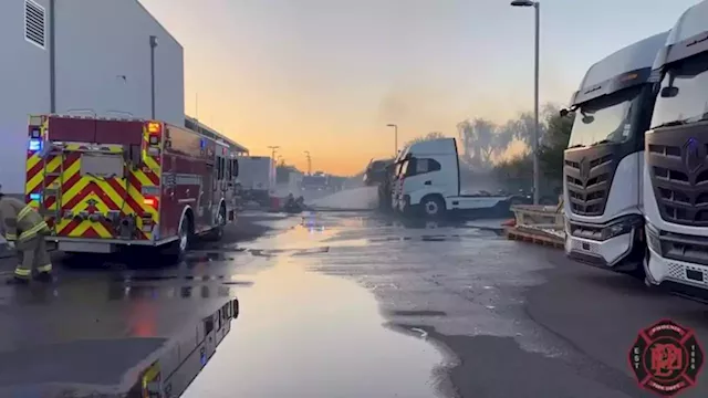 Five Nikola electric trucks catch fire at Phoenix headquarters, company says 'foul play suspected' | CNN Business