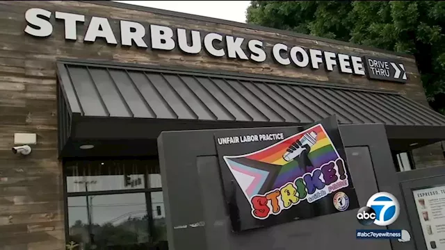 LA Starbucks employees join nationwide strike in response to Pride policy; company calls it a tactic