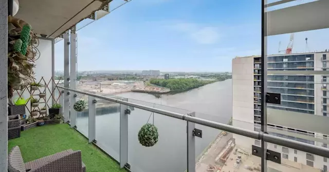 Glasgow harbour flat with balcony and views of River Clyde hits the market