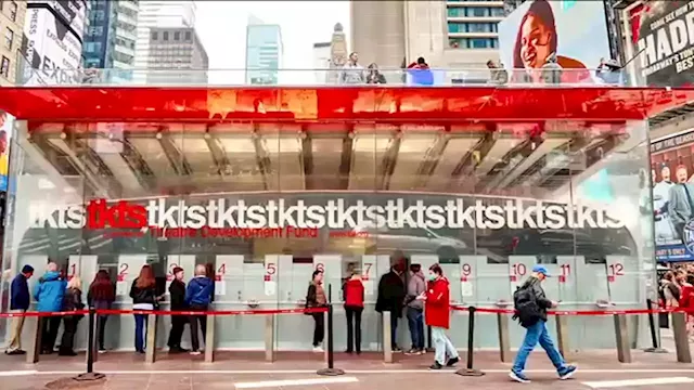 TKTS, a Broadway institution, celebrates 50 years of business at their Times Square ticket booth