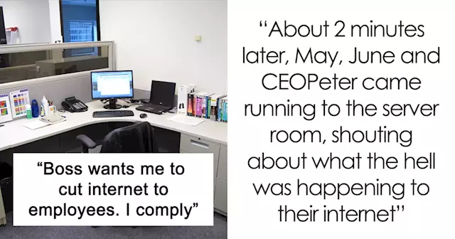 IT Guy Takes Internet Down For The Whole Company As Owners Want Employees To Be ‘More Productive’