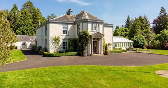 Million-pound mansion an hour from Glasgow with nine acres hits the market