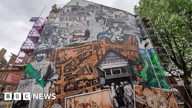 Giant mural unveiled marking history of Leicester market