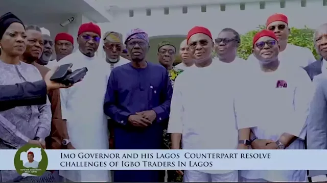 Uzodimma, Sanwo-Olu meet over market demolition in Lagos