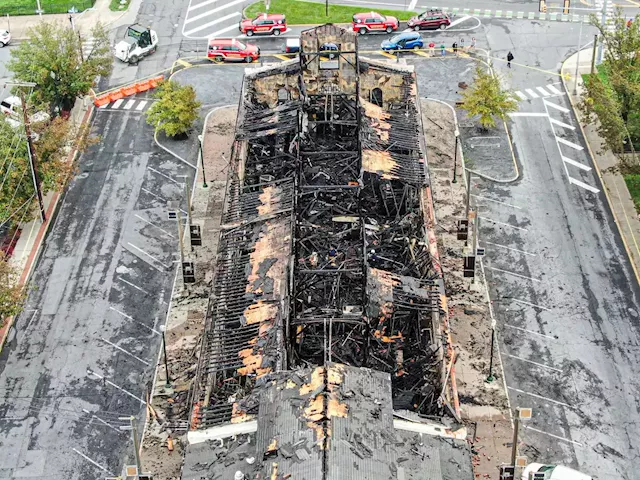 Get a drone’s eye-view of the fire-damaged Broad Street Market: video