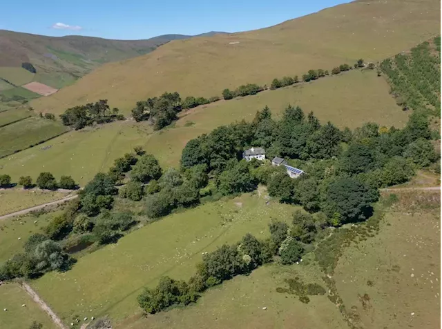 Former farm, high in the hills, on the market for £575,000