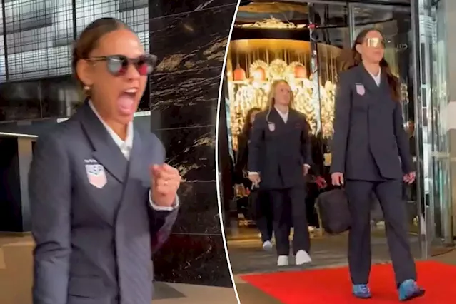 USWNT all business with matching pre-game suits ahead of World Cup opener