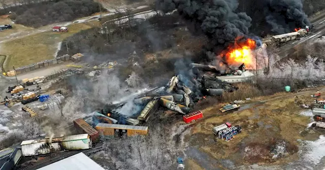 Norfolk Southern says other companies should share blame in fiery Ohio derailment