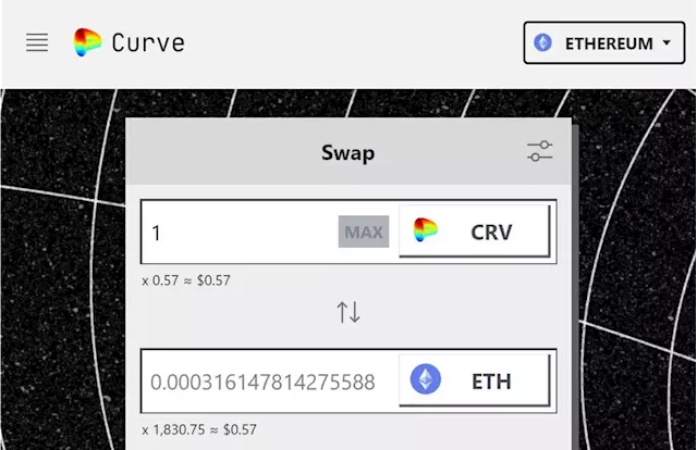 Crypto Market Unnerved by DeFi Exchange Curve’s Sinking CRV Token