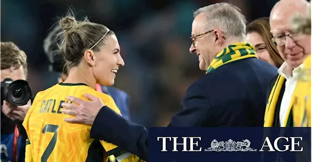 PM lifts hopes of public holiday if Matildas win Cup as small business issues warning