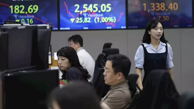 Stock market today: Asia shares decline as faltering Chinese economy sets off global slide