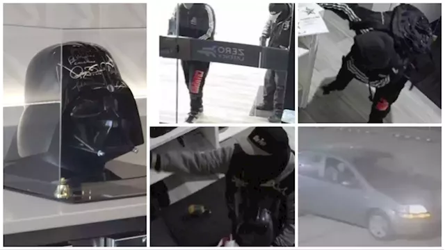 Signed Darth Vader helmet among items stolen from Calgary business