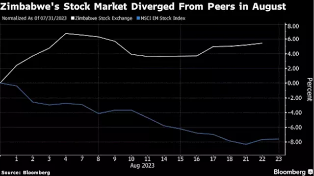 Zimbabwe’s Stock Market Rises Ahead of Vote, Bucking EM Trend