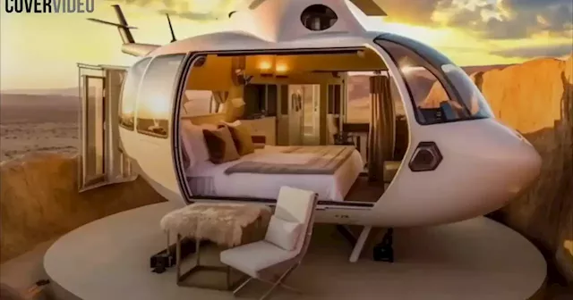 Company Transform Helicopters Into Lavish Rental Units