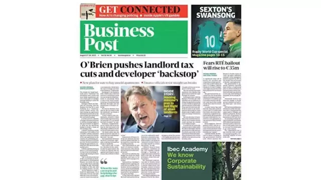 In this week’s Business Post: politicians and officials split over tax breaks for landlords