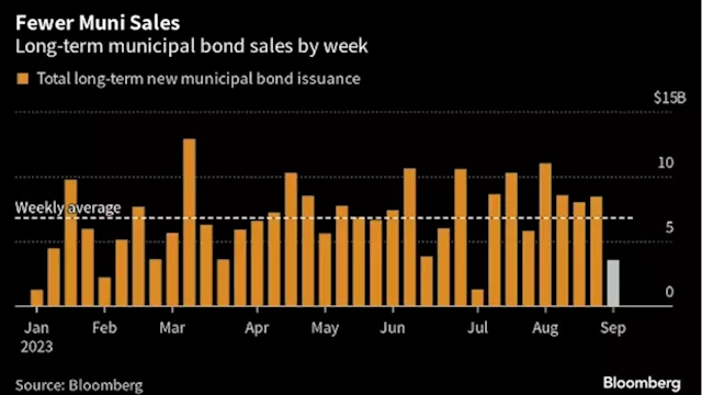 Dwindling Muni Sales Limit Pain With Market Set for Monthly Drop