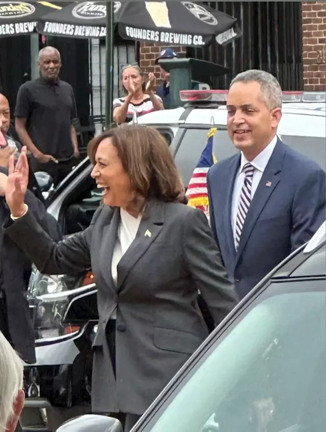 Madam Vice President enjoying Eastern Market earlier today - PoPville