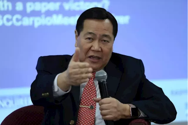 Carpio wants Chinese company banned from PH