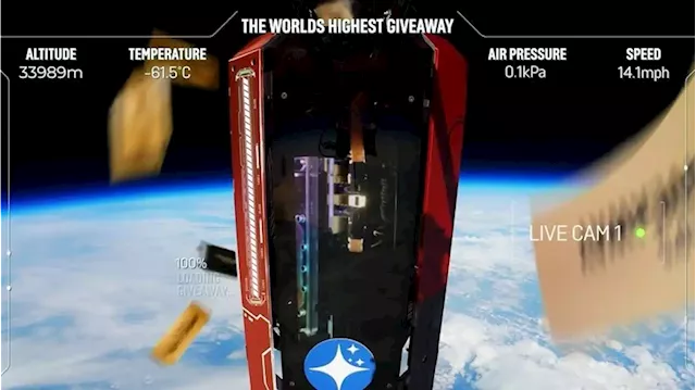 A PC parts company is dumping golden tickets across the UK from space in a bizarre competition to celebrate Starfield