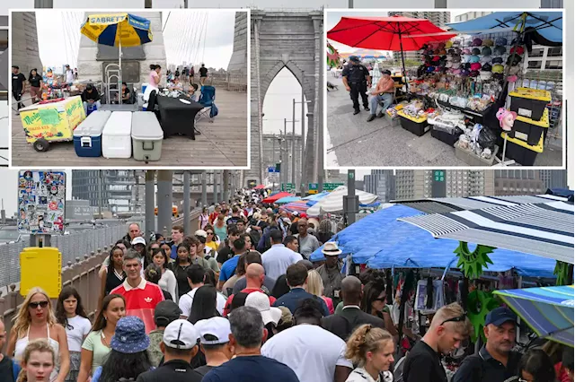 Brooklyn Bridge has become ‘disgusting flea market’ for illegal NYC vendors