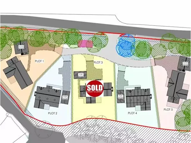 New home plots on the market for £220,000.... but you'll have to build it yourself