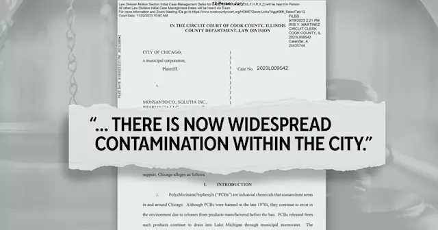 Chicago sues Monsanto, says company contaminated city's water