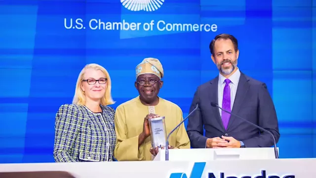 Tinubu Makes History, Ring NASDAQ Bell, Woos Investment For Nigeria