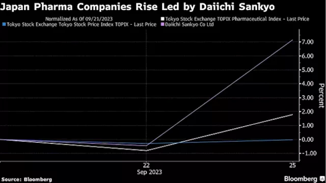 Daiichi Sankyo Leads Japan Pharma Stocks Higher on Cancer Drug