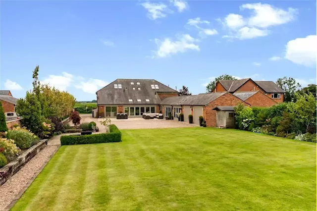 Dream multi-million pound rural barn conversion with open plan design on the market