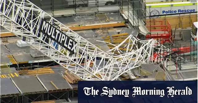 Crane collapses at new Sydney Fish Market site