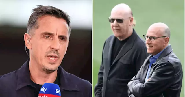 Gary Neville reacts to claims the Glazers have taken Man Utd off the market