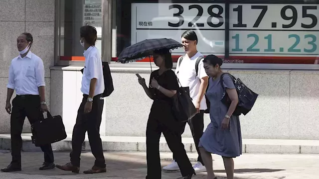 Stock market today: Asian shares weaken while Japan reports economy grew less than expected