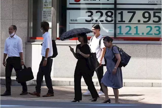 Stock market today: Asian shares weaken while Japan reports economy grew less than expected