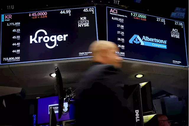 Stocks making the biggest moves midday: Kroger, DocuSign, Planet Labs, First Solar and more