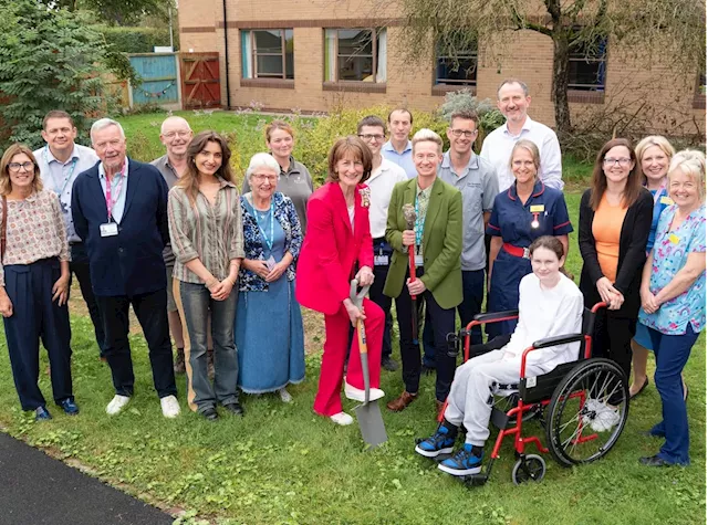 Shropshire landscaping company starts build of garden for children recovering at hospital