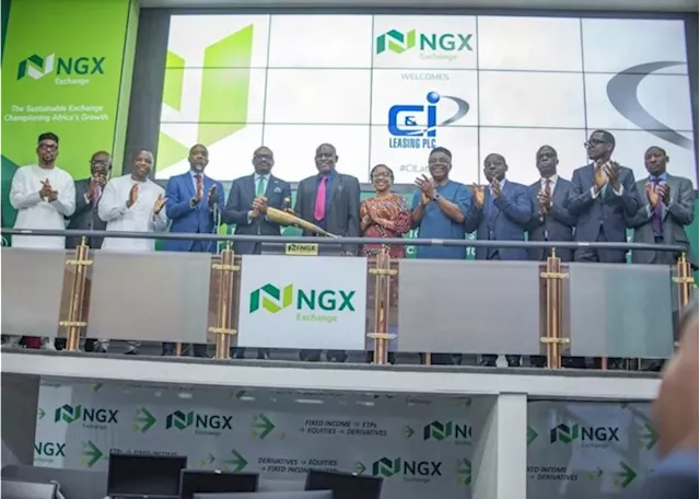 Sam Maduka Onyishi rings closing bell at NGX as C&I Leasing PLC reports 81.6% surge in H1 2024 gross earnings