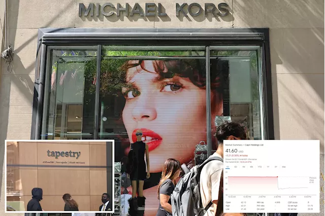 Michael Kors owner's stock craters after judge blocks $8.5B merger of top US handbag makers