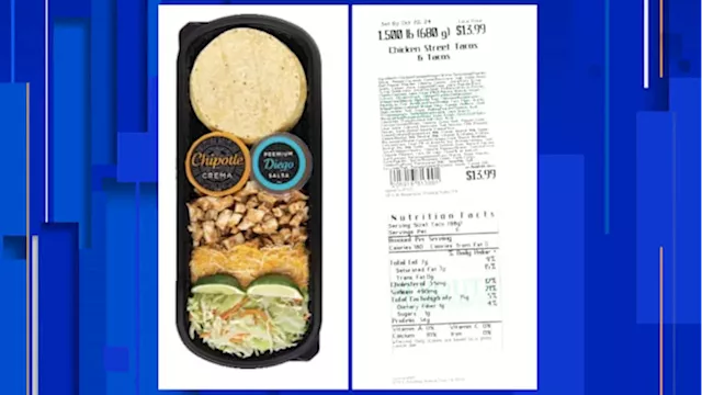 Recall issued for street taco meal kit sold at Sprouts Farmers Market