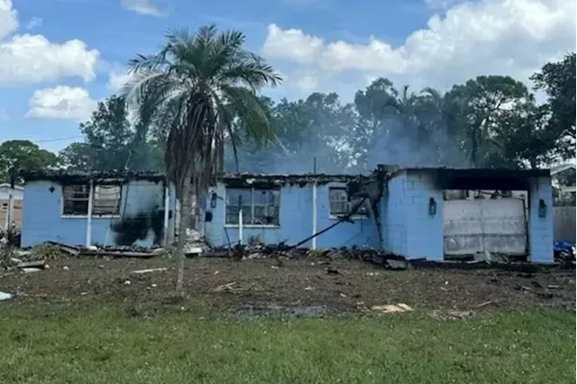 Fla. house that's still smoldering from Hurricane Helene damage hits market for $259K -- as Milton approaches