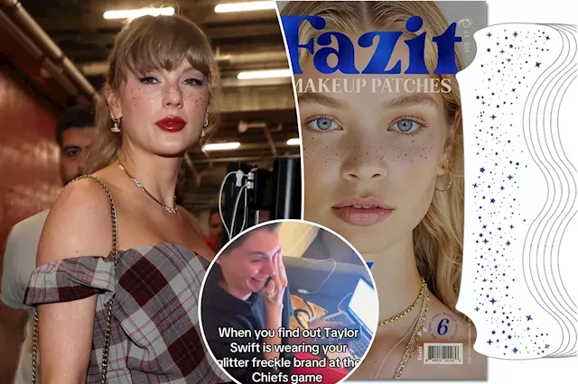 Taylor Swift's $16 glitter freckles cause pandemonium for 'overwhelmed' business owner