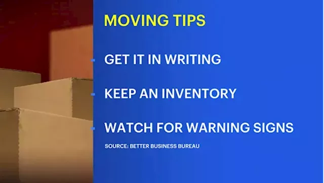 Better Business Bureau offers tips to protect yourself when hiring movers