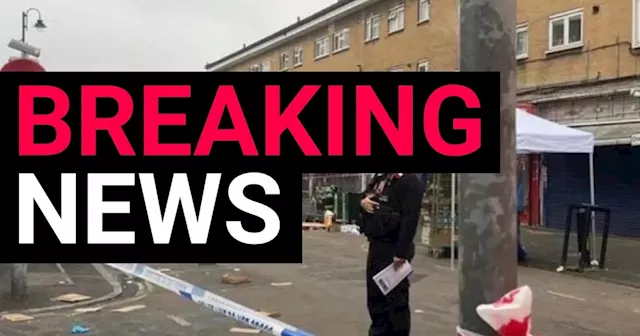 Man dead after triple stabbing at market in south London