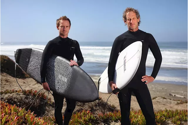 Bay Area surfer dudes, friends since daycare, build and live the dream with wetsuit company