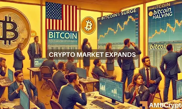 Crypto market hits record high as Bitcoin gains 41% in 30 days